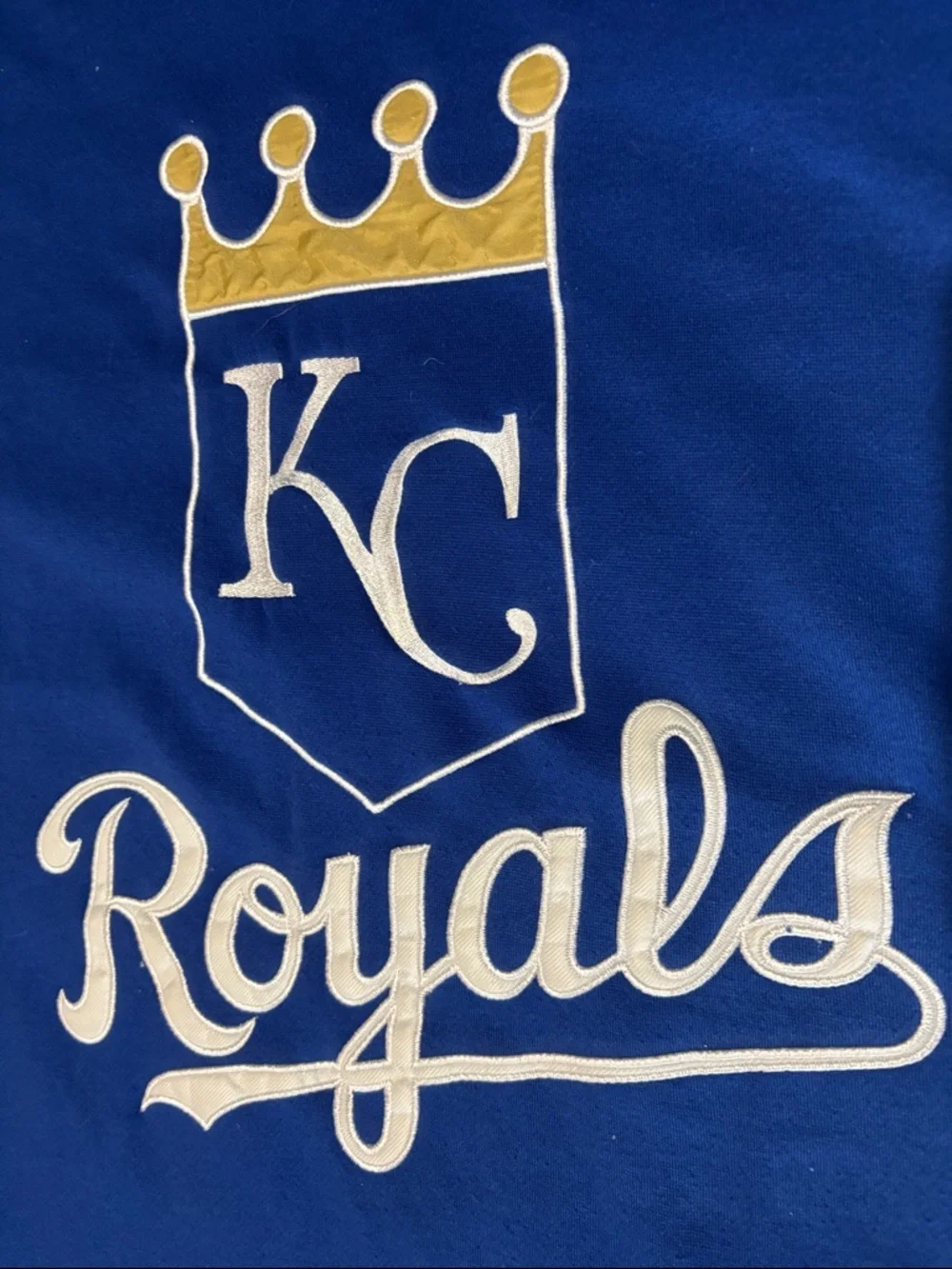 Kansas City Royals Blue Fleece Blanket - KC Royals Crown Logo